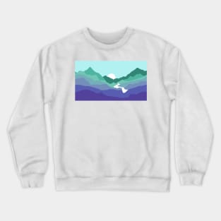 Gay Pride Flag Nature Landscape Crewneck Sweatshirt